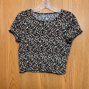 American Eagle Leopard Print Baby tshirt